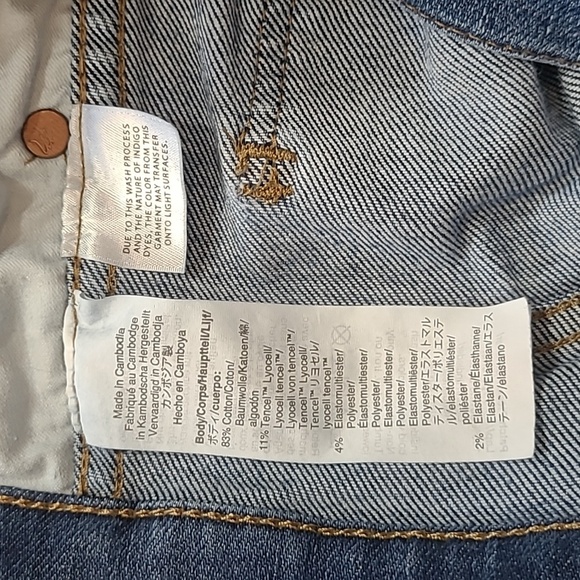 Madewell Jeans Women's sz 29T 10" High Rise Skinny Cropped Denim Jeans - Picture 7 of 16